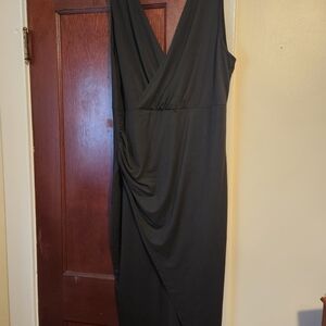 SHEIN Black Asymmetrical Dress